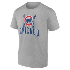 Chicago Cubs Personalized Name & Number Fastball T-Shirt - Heather Gray - MLB Lifestyle