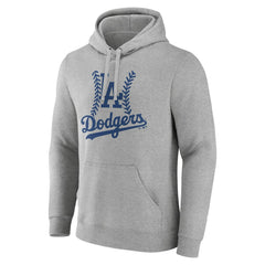 Los Angeles Dodgers Personalized Name & Number Fastball Pullover Hoodie - Gray - MLB on Sale