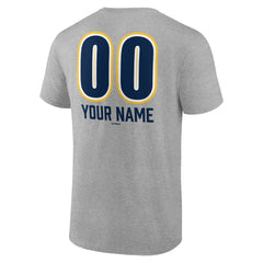 Milwaukee Brewers Personalized Name & Number Fastball T-Shirt - Heather Gray - MLB Lifestyle