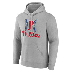 Philadelphia Phillies Personalized Name & Number Fastball Pullover Hoodie - Gray - MLB Sale