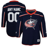 Columbus Blue Jackets Youth Home Replica Custom Jersey - Navy - NHL 201253605
