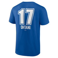 Shohei Ohtani Los Angeles Dodgers Fastball Player Name & Number T-Shirt - Royal - MLB Sale