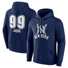 Aaron Judge New York Yankees Fastball Player Name & Number Pullover Hoodie - Navy - MLB Sale