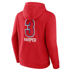 Bryce Harper Philadelphia Phillies Fastball Player Name & Number Pullover Hoodie - Red - MLB Discount