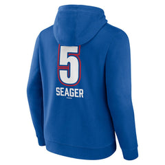 Corey Seager Texas Rangers Fastball Player Name & Number Pullover Hoodie - Royal - MLB Lifestyle