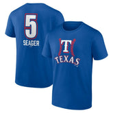 Corey Seager Texas Rangers Fastball Player Name & Number T-Shirt - Royal - MLB Discount