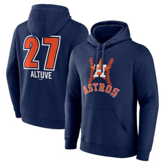 Jose Altuve Houston Astros Fastball Player Name & Number Pullover Hoodie - Navy - MLB Sale