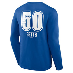 Mookie Betts Los Angeles Dodgers Fastball Player Name & Number Long Sleeve T-Shirt - Royal - MLB Lifestyle
