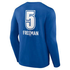 Freddie Freeman Los Angeles Dodgers Fastball Player Name & Number Long Sleeve T-Shirt - Royal - MLB Online