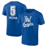 Freddie Freeman Los Angeles Dodgers Fastball Player Name & Number T-Shirt - Royal - MLB Lifestyle
