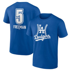 Freddie Freeman Los Angeles Dodgers Fastball Player Name & Number T-Shirt - Royal - MLB Lifestyle