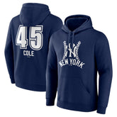 Gerrit Cole New York Yankees Fastball Player Name & Number Pullover Hoodie - Navy - MLB on Sale