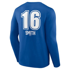Will Smith Los Angeles Dodgers Fastball Player Name & Number Long Sleeve T-Shirt - Royal - MLB on Sale