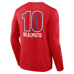 J.T. Realmuto Philadelphia Phillies Fastball Player Name & Number Long Sleeve T-Shirt - Red - MLB Lifestyle