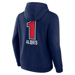 Ozzie Albies Atlanta Braves Fastball Player Name & Number Pullover Hoodie - Navy - MLB on Sale