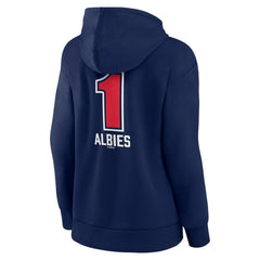 Ozzie Albies Atlanta Braves Women's Fastball Player Name & Number Pullover Hoodie - Navy - MLB Online