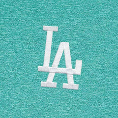 Los Angeles Dodgers Antigua Hunk Quarter-Zip Top - Heather Aqua - MLB Discount