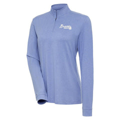 Atlanta Braves Antigua Women's Mentor Quarter-Zip Pullover Top - Lavender - MLB Online
