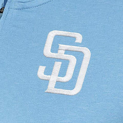 San Diego Padres Antigua Women's Mentor Quarter-Zip Pullover Top - Light Blue - MLB on Sale
