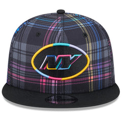 New York Jets New Era 2024 NFL Crucial Catch Plaid 9FIFTY Snapback Hat Black