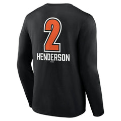 Gunnar Henderson Baltimore Orioles Fastball Player Name & Number Long Sleeve T-Shirt - Black - MLB Lifestyle