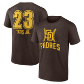 Fernando Tatis Jr. San Diego Padres Fastball Player Name & Number T-Shirt - Brown - MLB Lifestyle