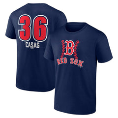 Triston Casas Boston Red Sox Fastball Player Name & Number T-Shirt - Navy - MLB Sale