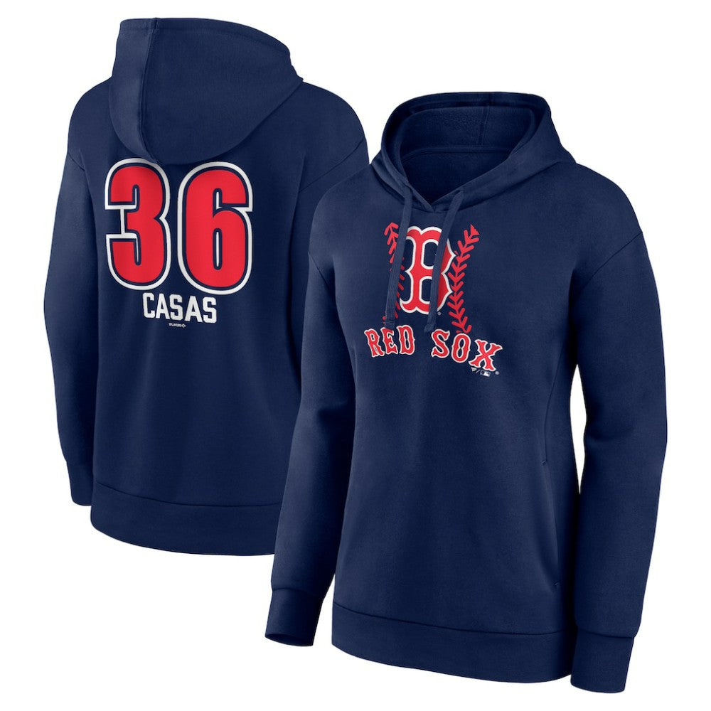 Triston Casas Boston Red Sox Women's Fastball Player Name & Number Pullover Hoodie - Navy - MLB on Sale