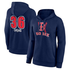 Triston Casas Boston Red Sox Women's Fastball Player Name & Number Pullover Hoodie - Navy - MLB on Sale