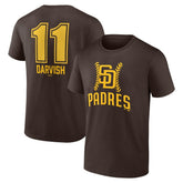 Yu Darvish San Diego Padres Fastball Player Name & Number T-Shirt - Brown - MLB on Sale