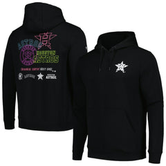 Houston Astros Levelwear Podium Vintage Pullover Hoodie - Black - MLB Discount