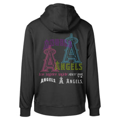 Los Angeles Angels Levelwear Podium Vintage Pullover Hoodie - Black - MLB Sale