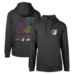 Baltimore Orioles Levelwear Podium Vintage Pullover Hoodie - Black - MLB on Sale
