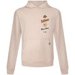 Baltimore Orioles Levelwear Base Line Pullover Hoodie - Cream - MLB Online