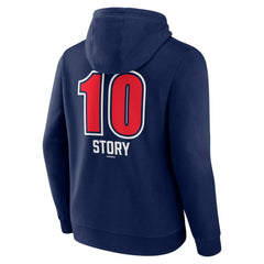 Trevor Story Boston Red Sox Fastball Player Name & Number Pullover Hoodie - Navy - MLB Lifestyle