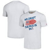 New England Patriots Homage Unisex 2024 Team Draft Tri-Blend T-Shirt Heather Gray