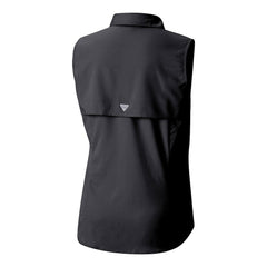 Columbia Pittsburgh Steelers Women's PFG Tamiami Omni-Shade Sleeveless Button-Up Shirt Black