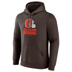 Fanatics Cleveland Browns Team Lockup Pullover Hoodie Brown