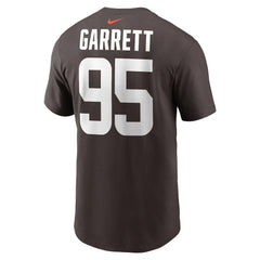 Nike Myles Garrett Cleveland Browns Player Name & Number T-Shirt Brown