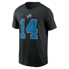 Nike Amon-Ra St. Brown Detroit Lions Player Name & Number T-Shirt Black