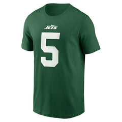 Nike Garrett Wilson New York Jets Name & Number T-Shirt Green