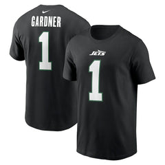 Nike Ahmad Sauce Gardner New York Jets Name & Number T-Shirt Black