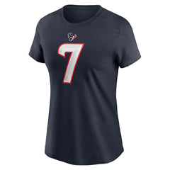 Nike C.J. Stroud Houston Texans Women's Player Name & Number T-Shirt Navy