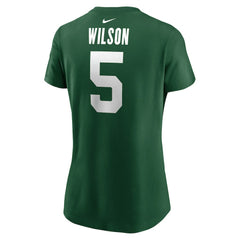 Nike Garrett Wilson New York Jets Women's Player Name & Number T-Shirt Green