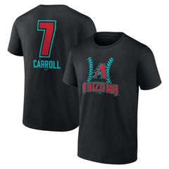 Corbin Carroll Arizona Diamondbacks Name & Number Fastball T-Shirt - Black - MLB on Sale