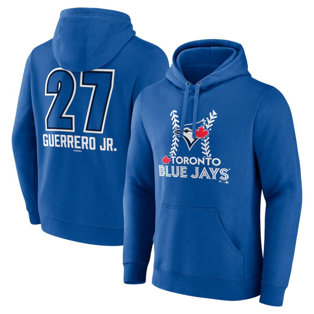 Vladimir Guerrero Jr. Toronto Blue Jays Name & Number Fastball Pullover Hoodie - Royal - MLB Sale