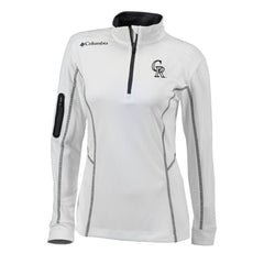 Colorado Rockies Columbia Women's Omni-Wick Shotgun Quarter-Zip Pullover Top - White - Columbia Online