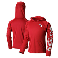 Cleveland Guardians Columbia Youth Terminal Tackle Long Sleeve Hoodie T-Shirt - Red - Columbia Sale