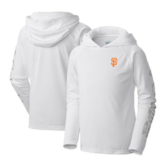 San Francisco Giants Columbia Youth Terminal Tackle Long Sleeve Hoodie T-Shirt - White - Columbia Discount