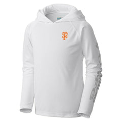 San Francisco Giants Columbia Youth Terminal Tackle Long Sleeve Hoodie T-Shirt - White - Columbia Discount